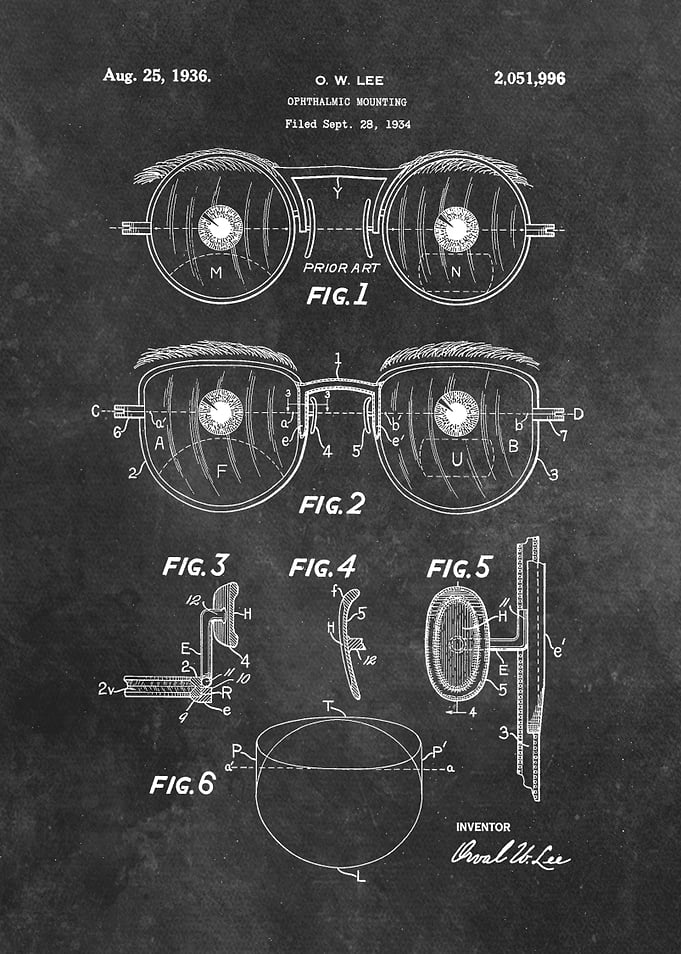 1936 Lee Ophthalmic mounting