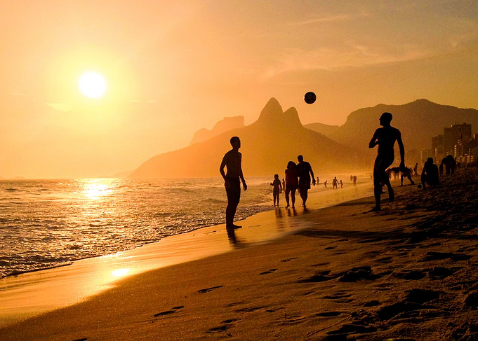 Football on the Beach