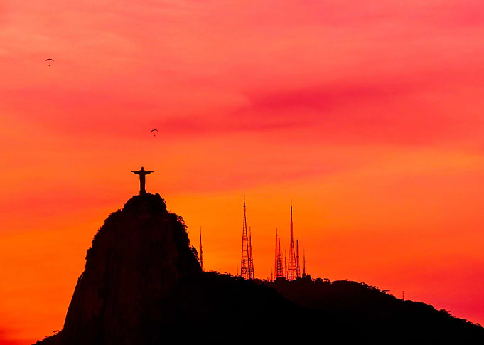 Sunset In Rio de Janeiro