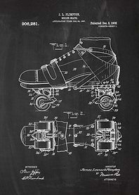 1907 Skates - Patent Drawing