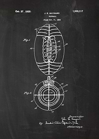 1925 Football - Patent Drawing