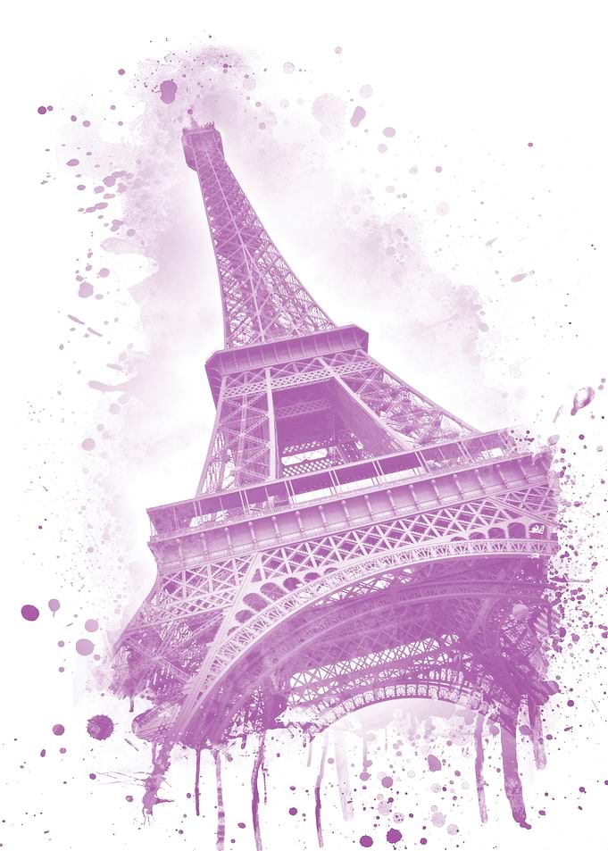 Watercolor Eiffel Tower