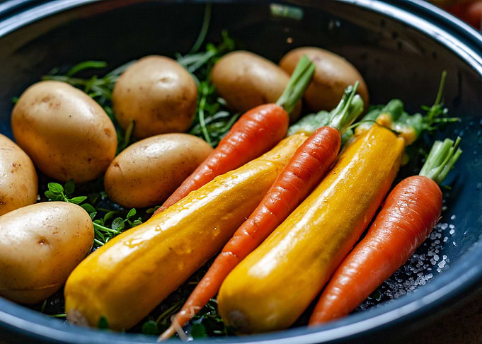 Healthy plate of food
