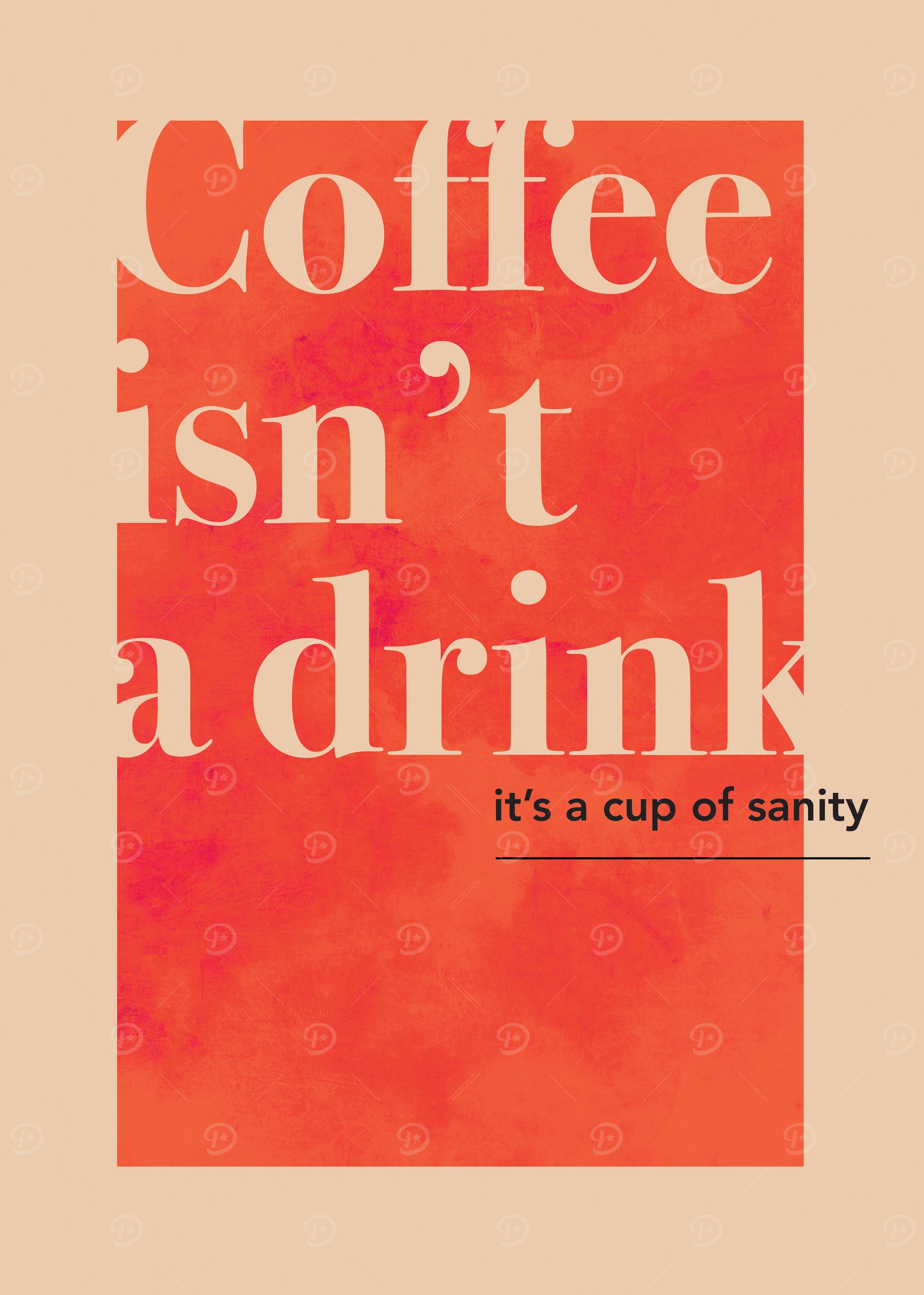 Coffee isn't a drink