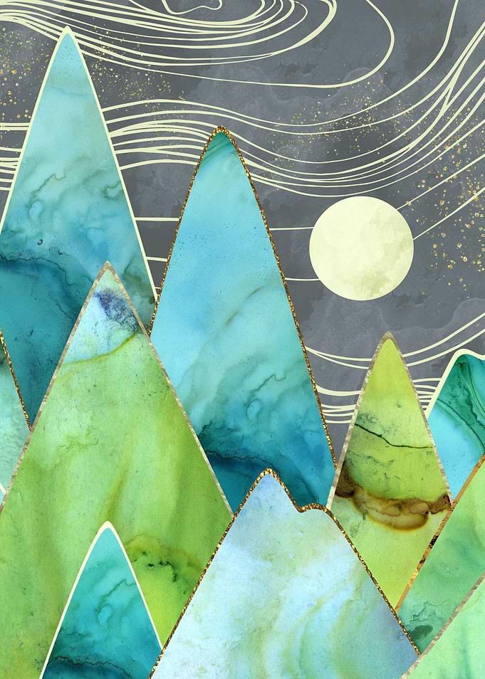 Moonlit Mountains