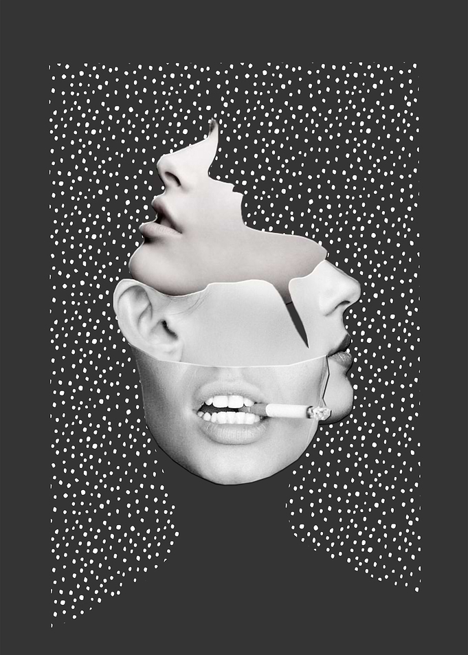 collage art / Faces 2