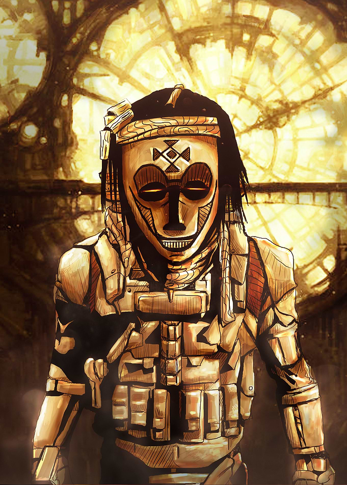 Mask of the luba warrior