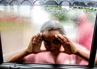 A girl in the window