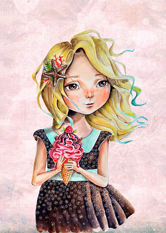 Girl with ice cream