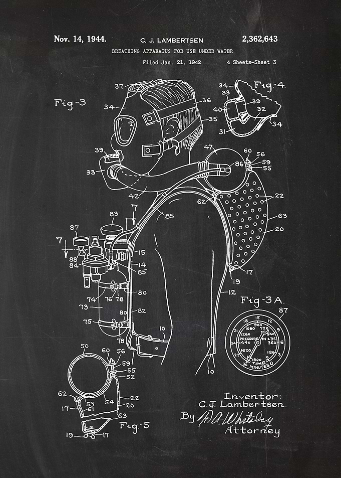 1942 Breathing Apparatus for Use Under Water