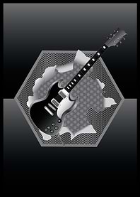 black guitar