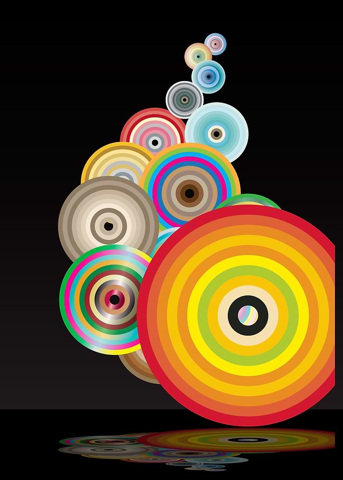 circles rainbow