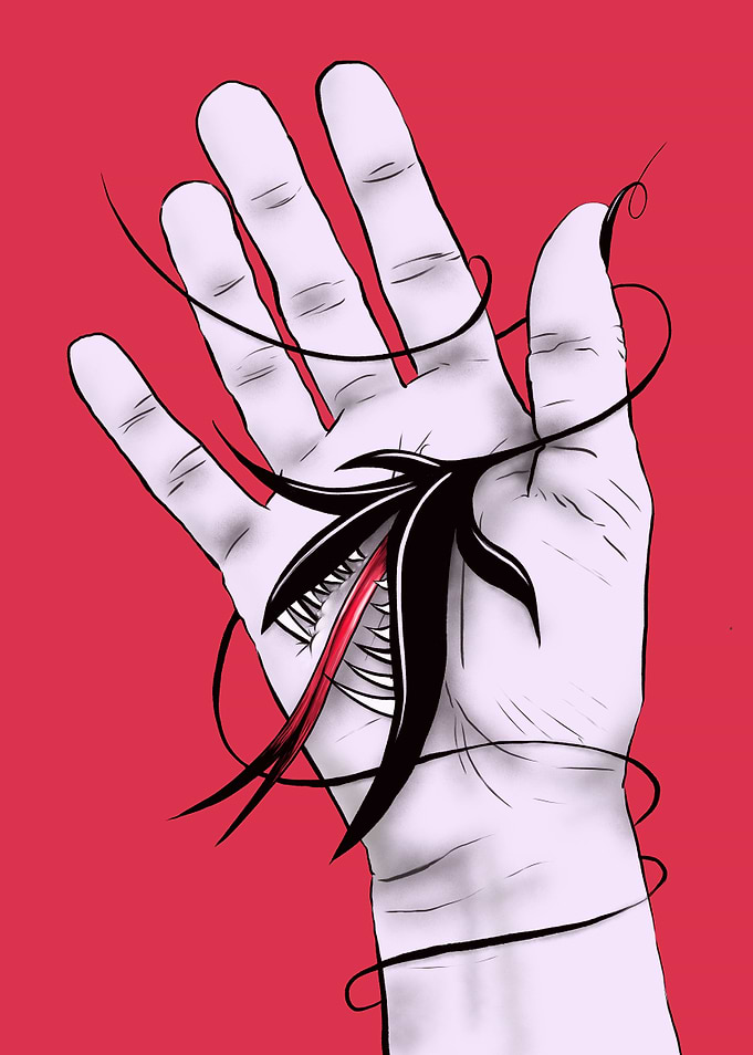Disturbing Itch - Hand Biting Flower Monster