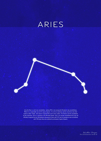Aries The Constellations Series 02 Minimalist
