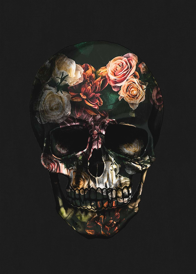 FLORAL SKULL