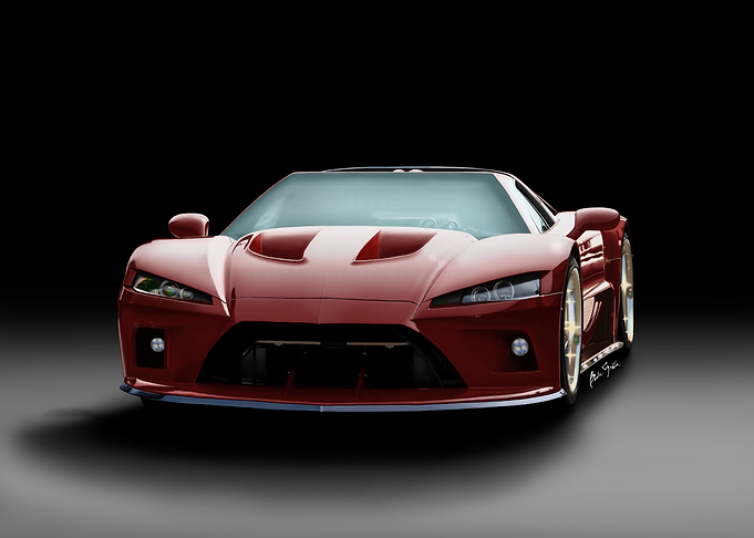Red car