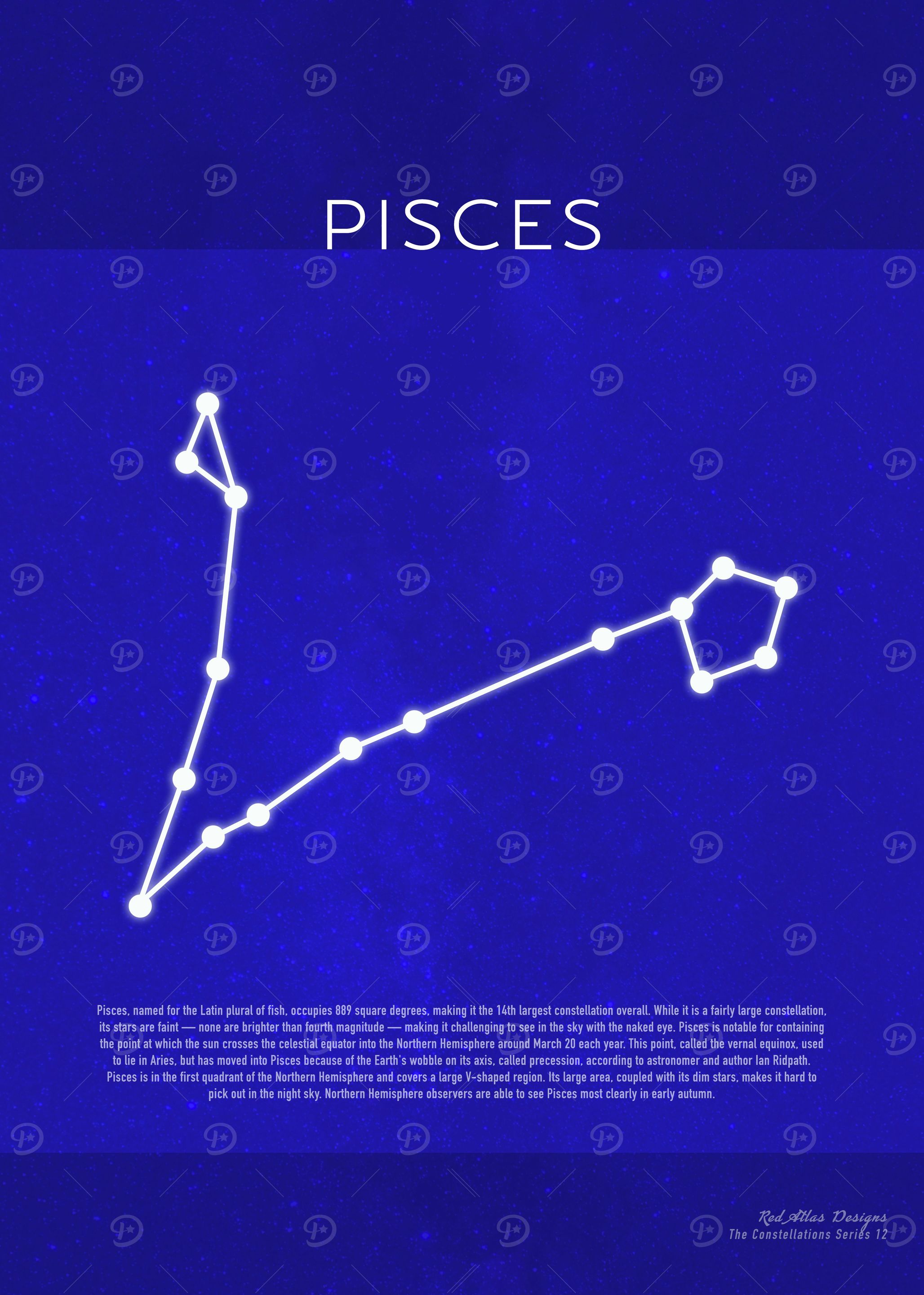 Pisces The Constellations Minimalist Series 12