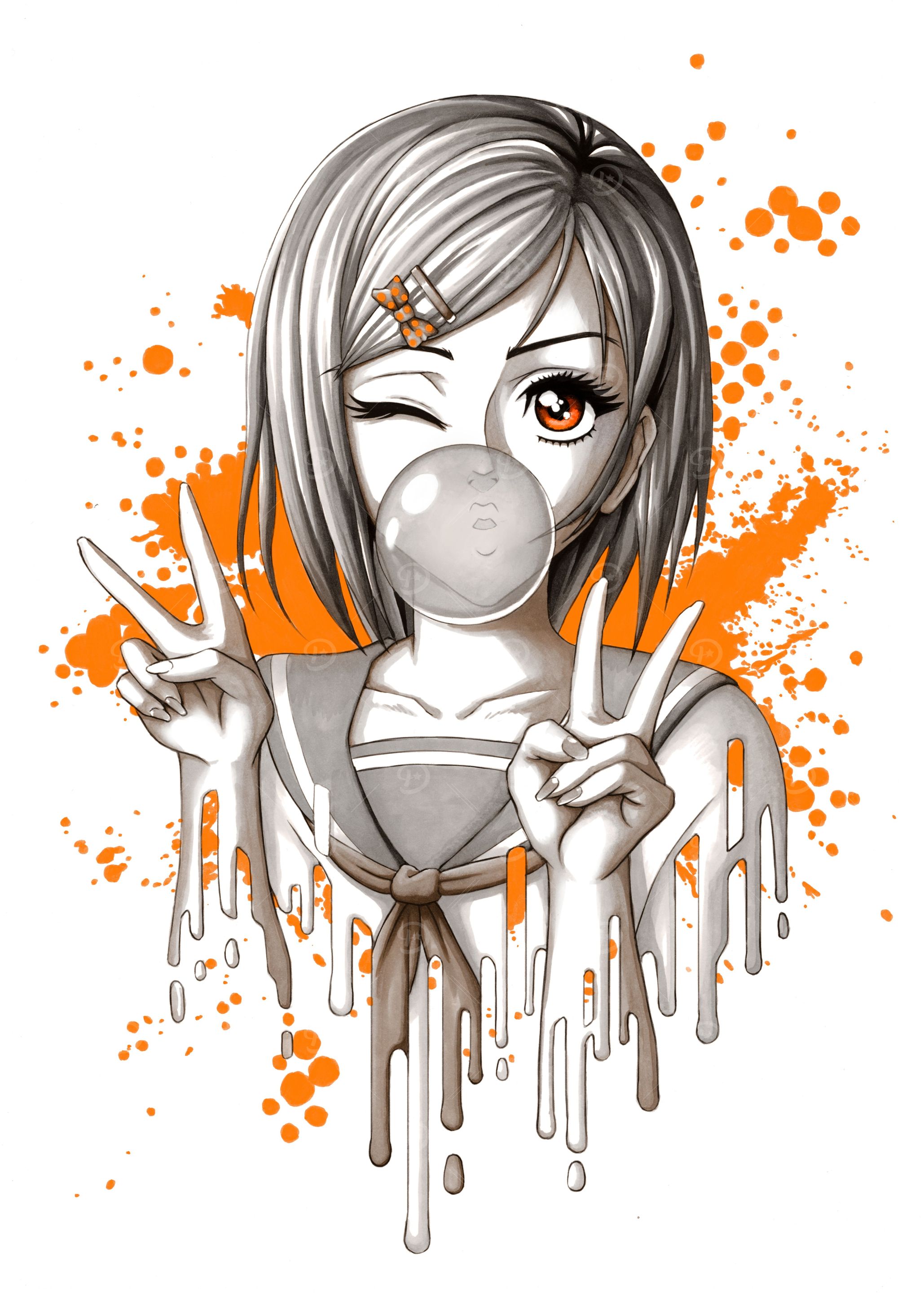 Bubblegum Manga Girl