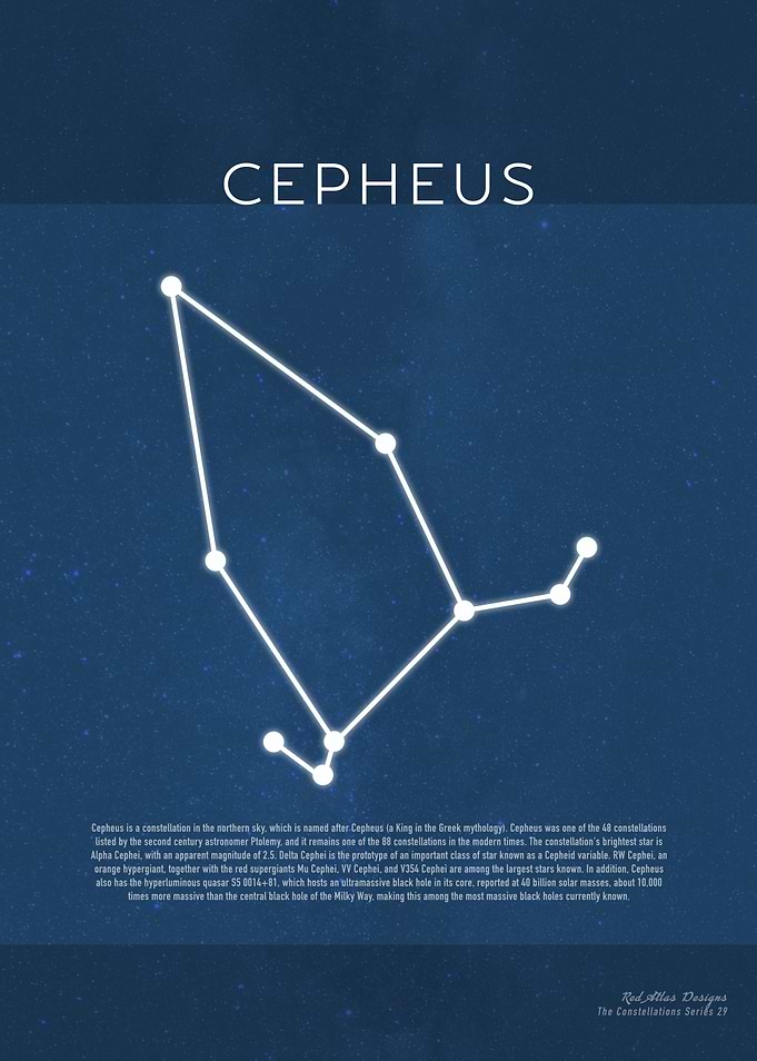 Cepheus The Constellations Minimalist Series 29