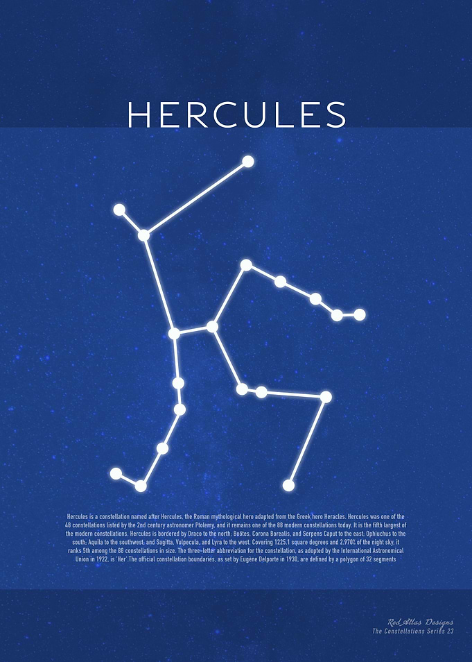 Hercules The Constellations Minimalist Series 23