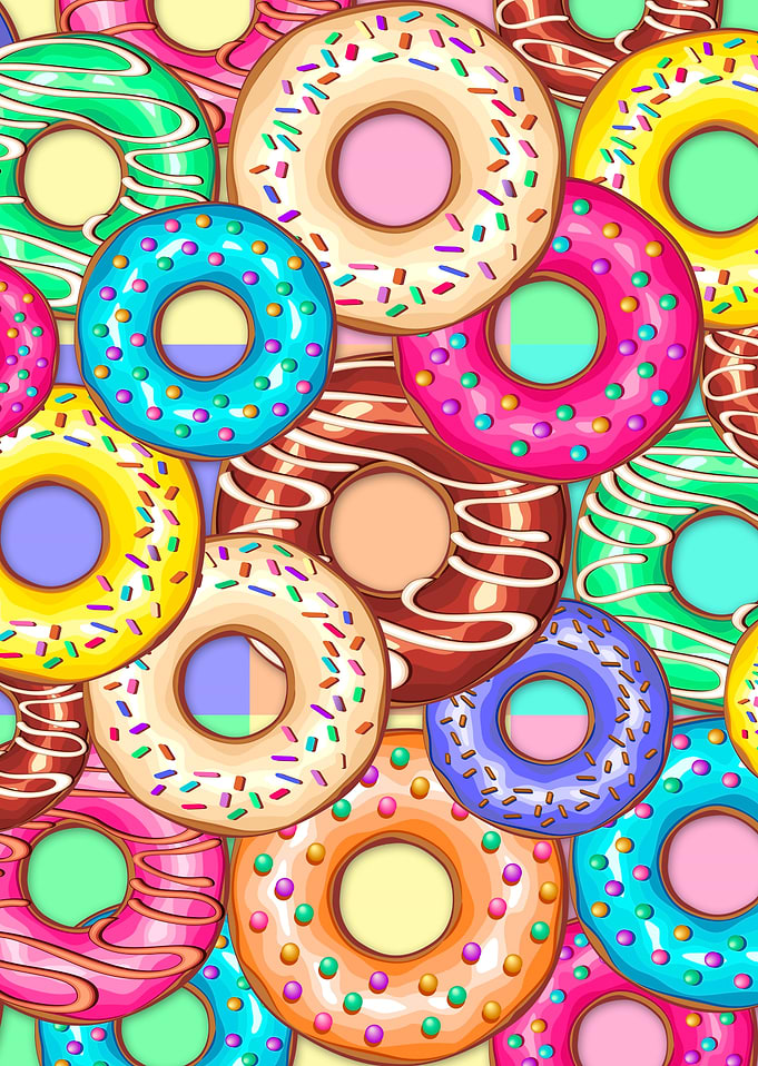Donuts Punchy Pastel flavours