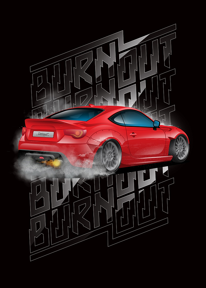 GT86 burnout