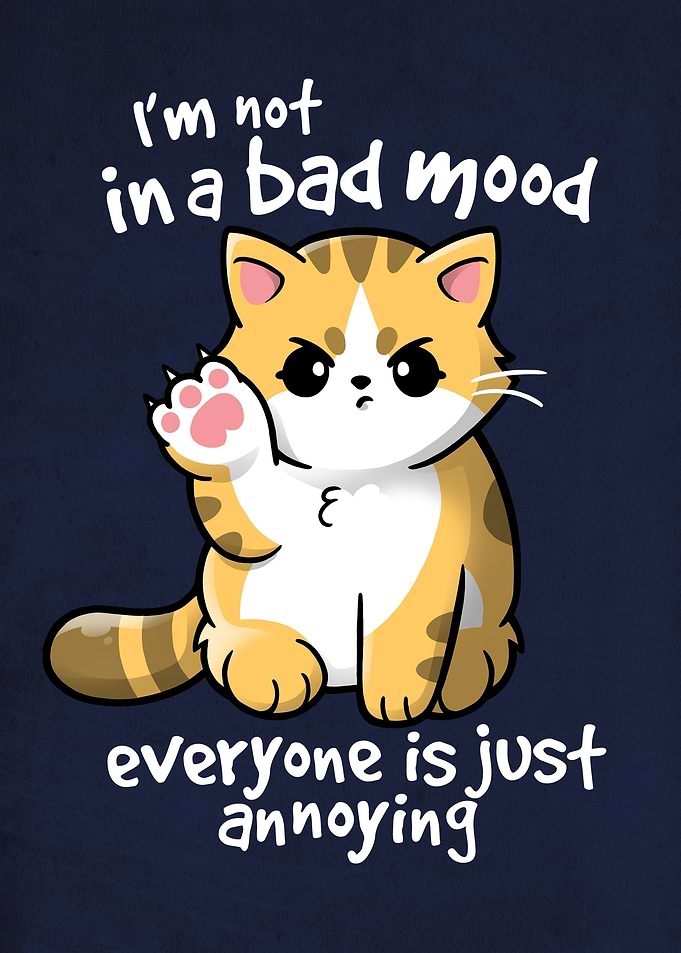 I'm not in a bad mood everyon