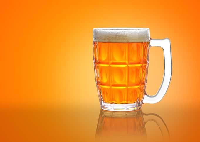 Beer Mug / Glass with froth w