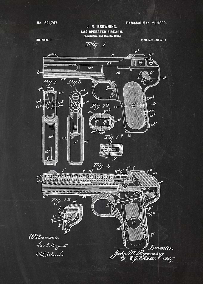 1897 Gas Operated Fire Arm -