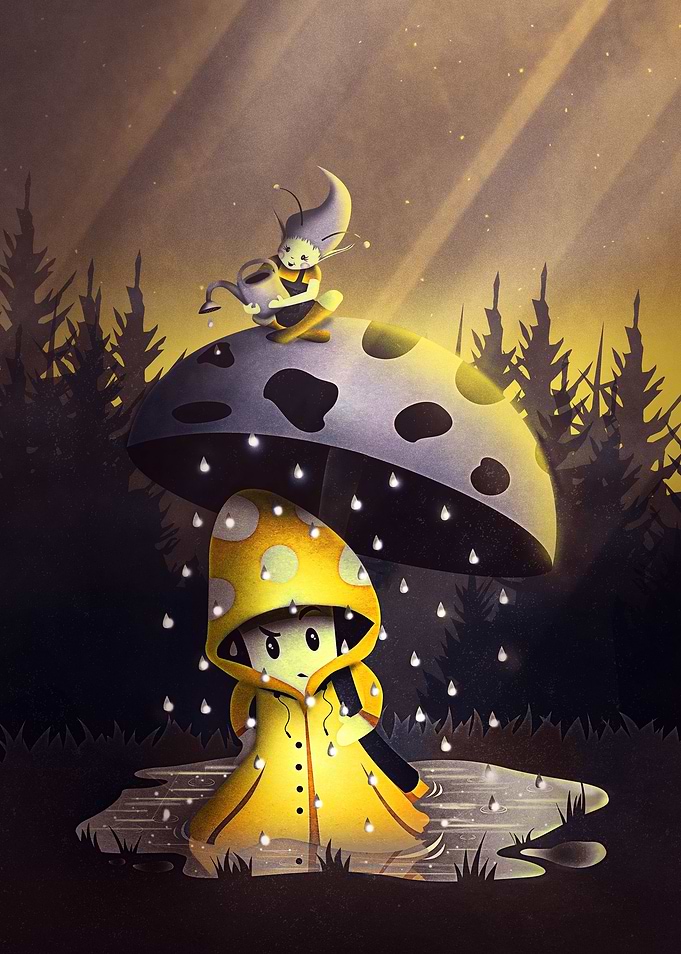 Rain Drops | Digital Art,