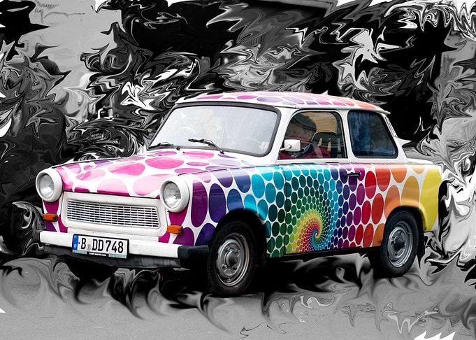 Pop Art car
