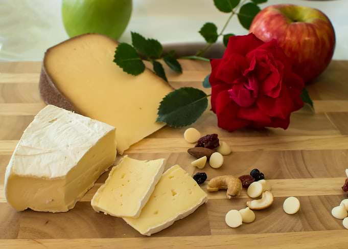 Cheese and Fruit Still Life