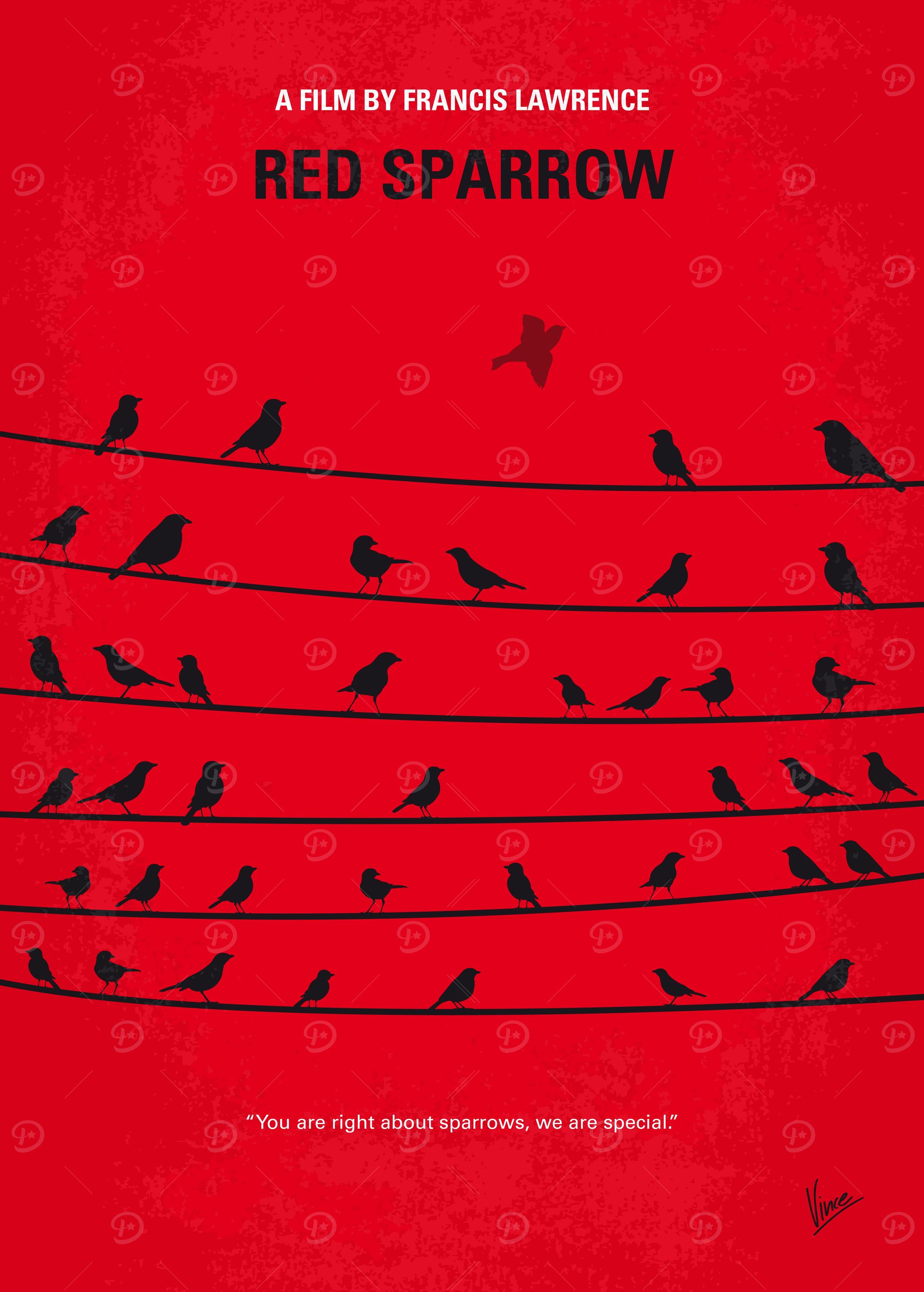 No960 My Red Sparrow minimal
