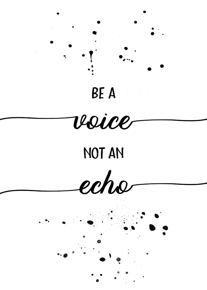 TEXT ART Be a voice