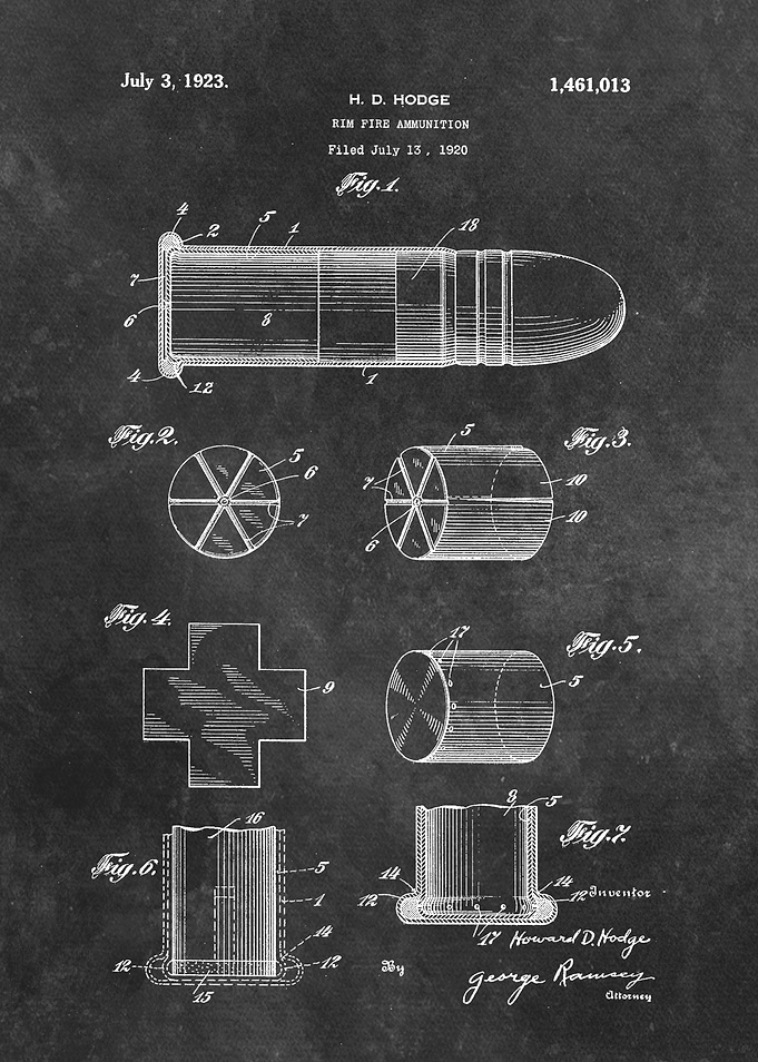 patent art Hodge Rim Fire