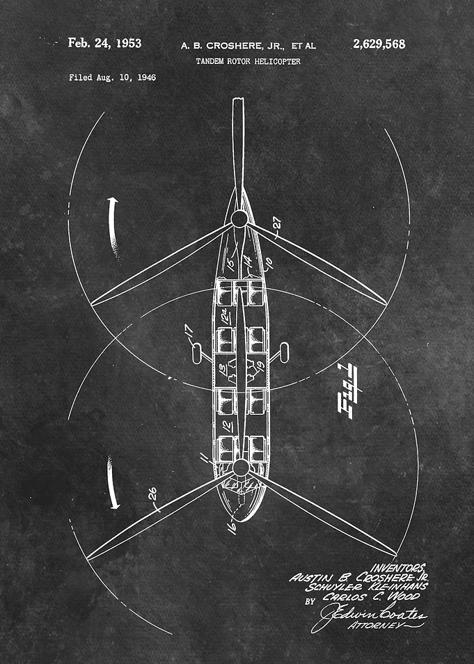 patent art Croshere 1953 T