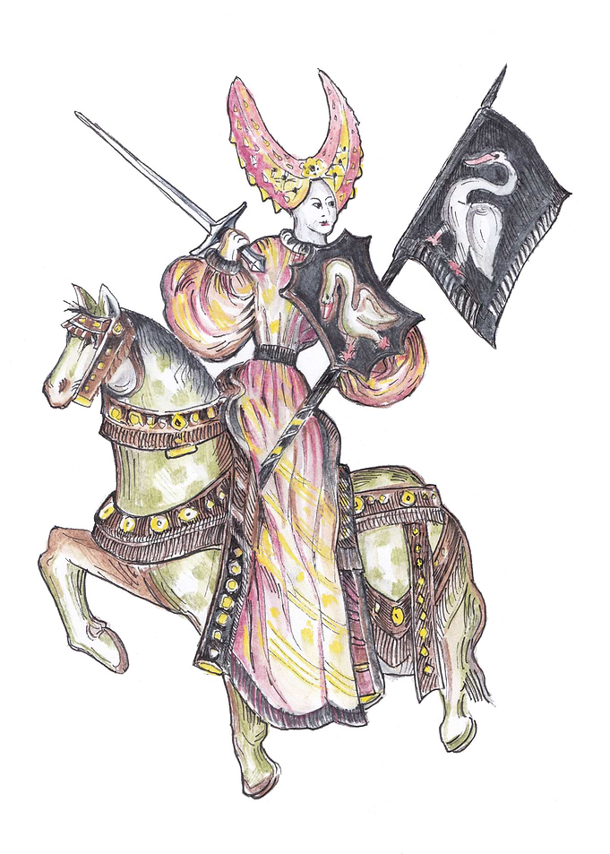 Penthesilea, Queen of the Amazons (in colour)