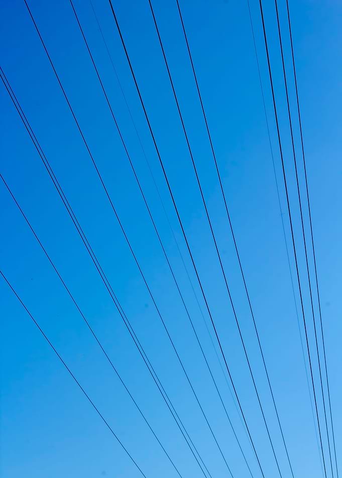 lines over blue