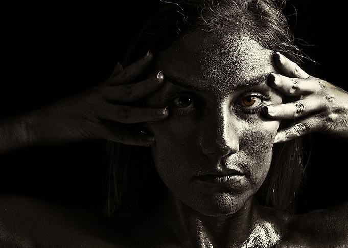 metallic woman