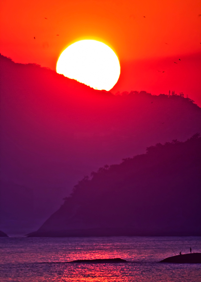 Sunset over Beach