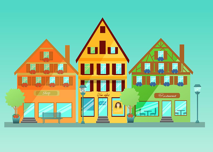 Old timbered houses