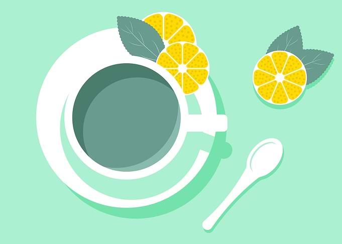 Fresh mint tea