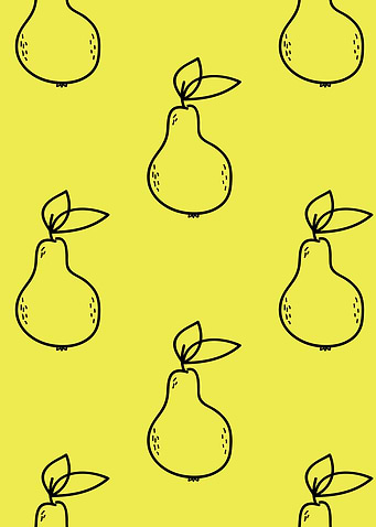 Cute Hand Drawn Pears Illustration