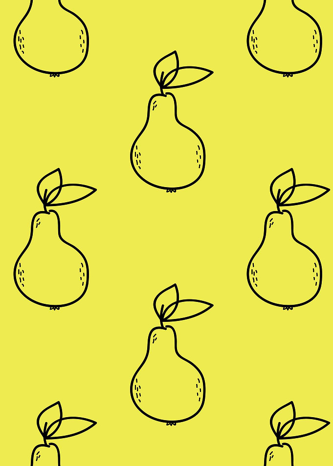 Cute Hand Drawn Pears Illustration