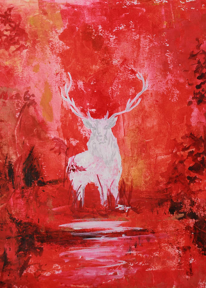 Stag in the Red