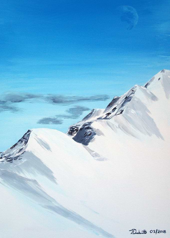 snowy mountains