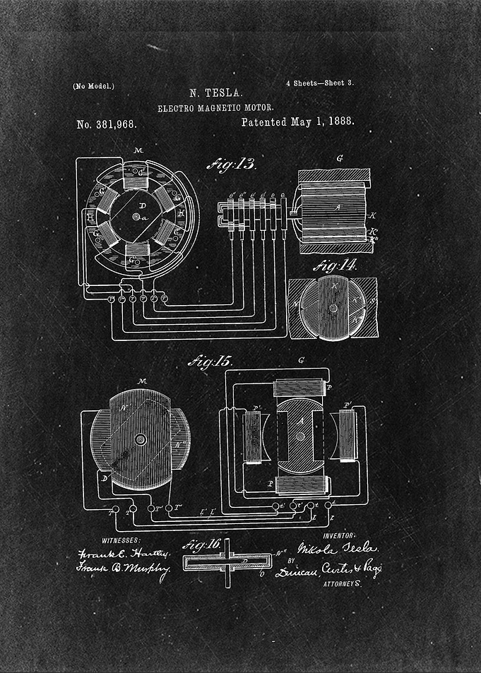'Electro-magnetic motor' - Nikola Tesla