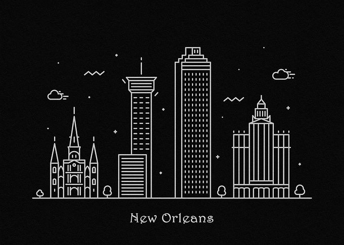 New Orleans Skyline, USA