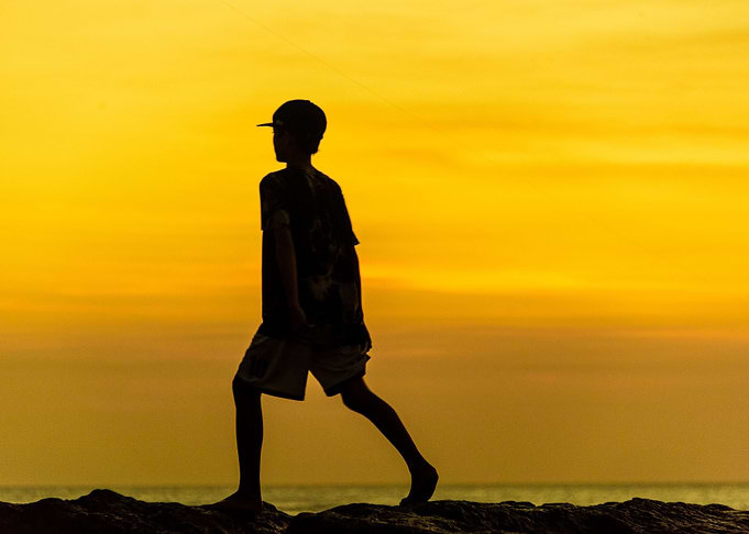 boys walk