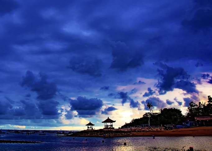 sunset at the beach